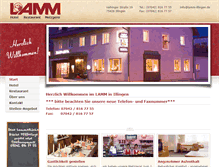 Tablet Screenshot of lamm-illingen.de